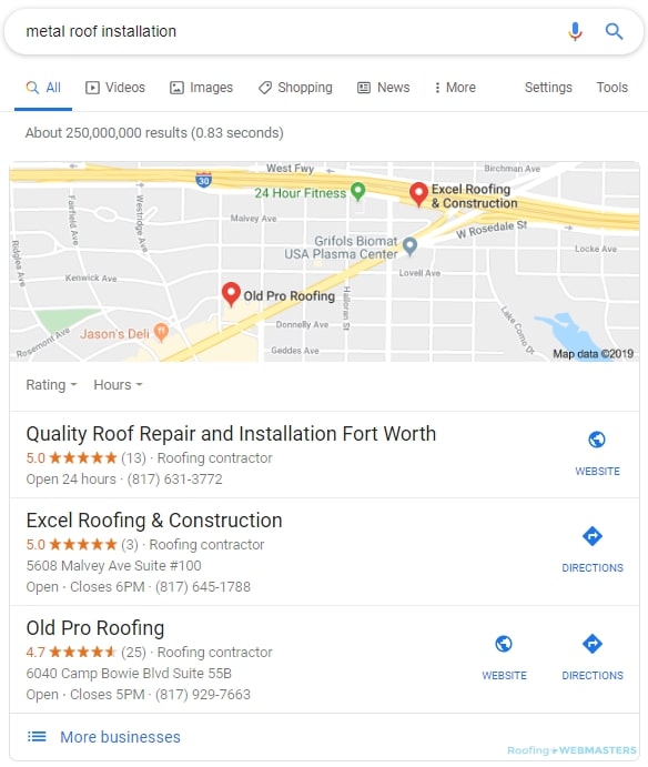 roofing local seo company