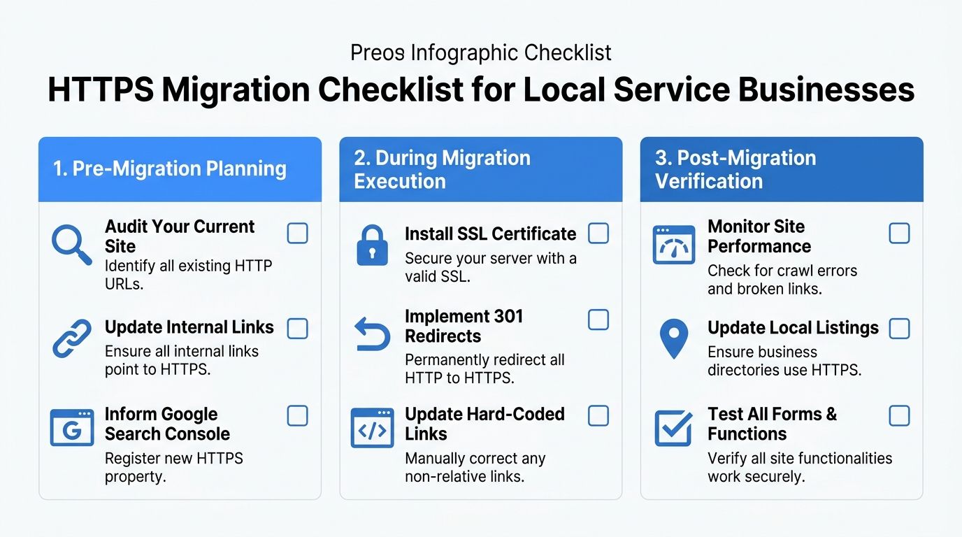A Migration Checklist for Local Service Businesses