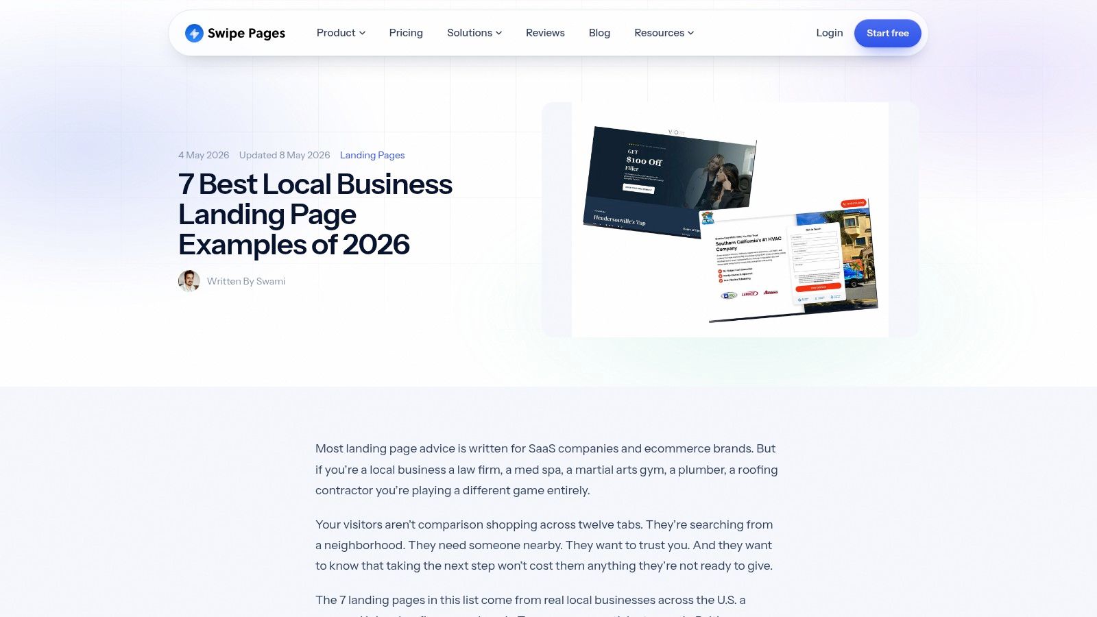 Swipe Pages